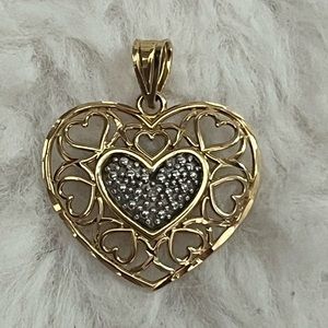 14k Gold Heart Pendant